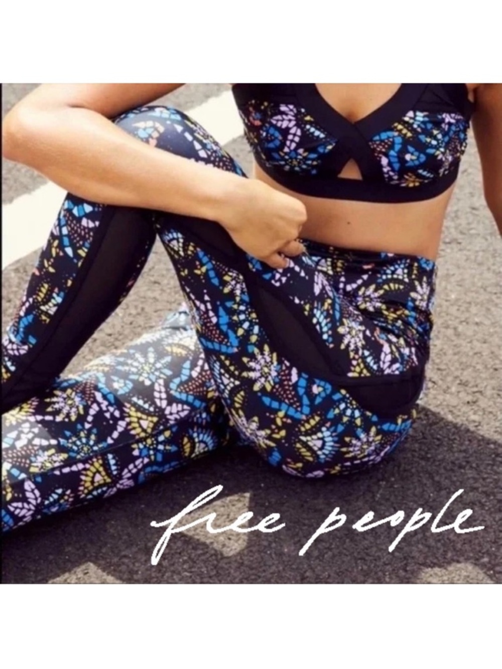 FREE PEOPLE Movement Liza patterned leggings